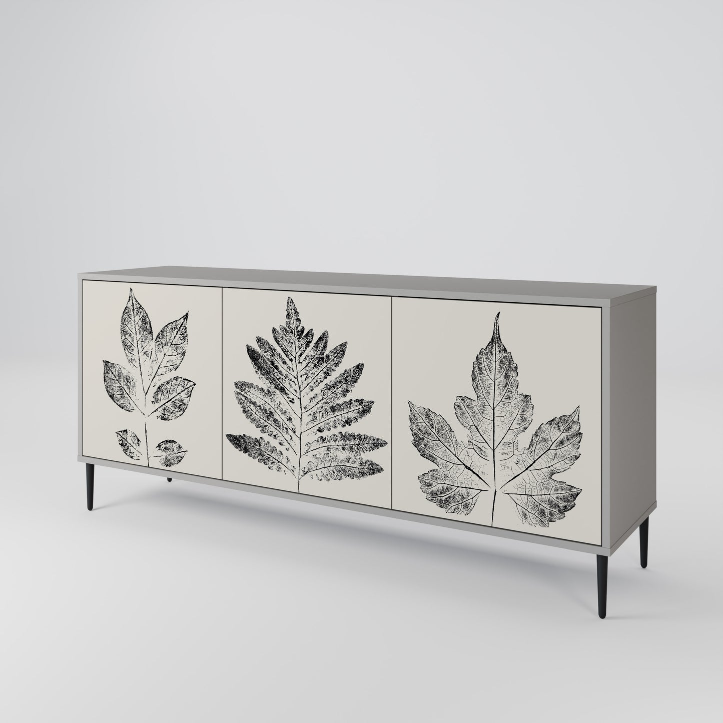 LEAFY STAMPS Aparador de 3 Puertas