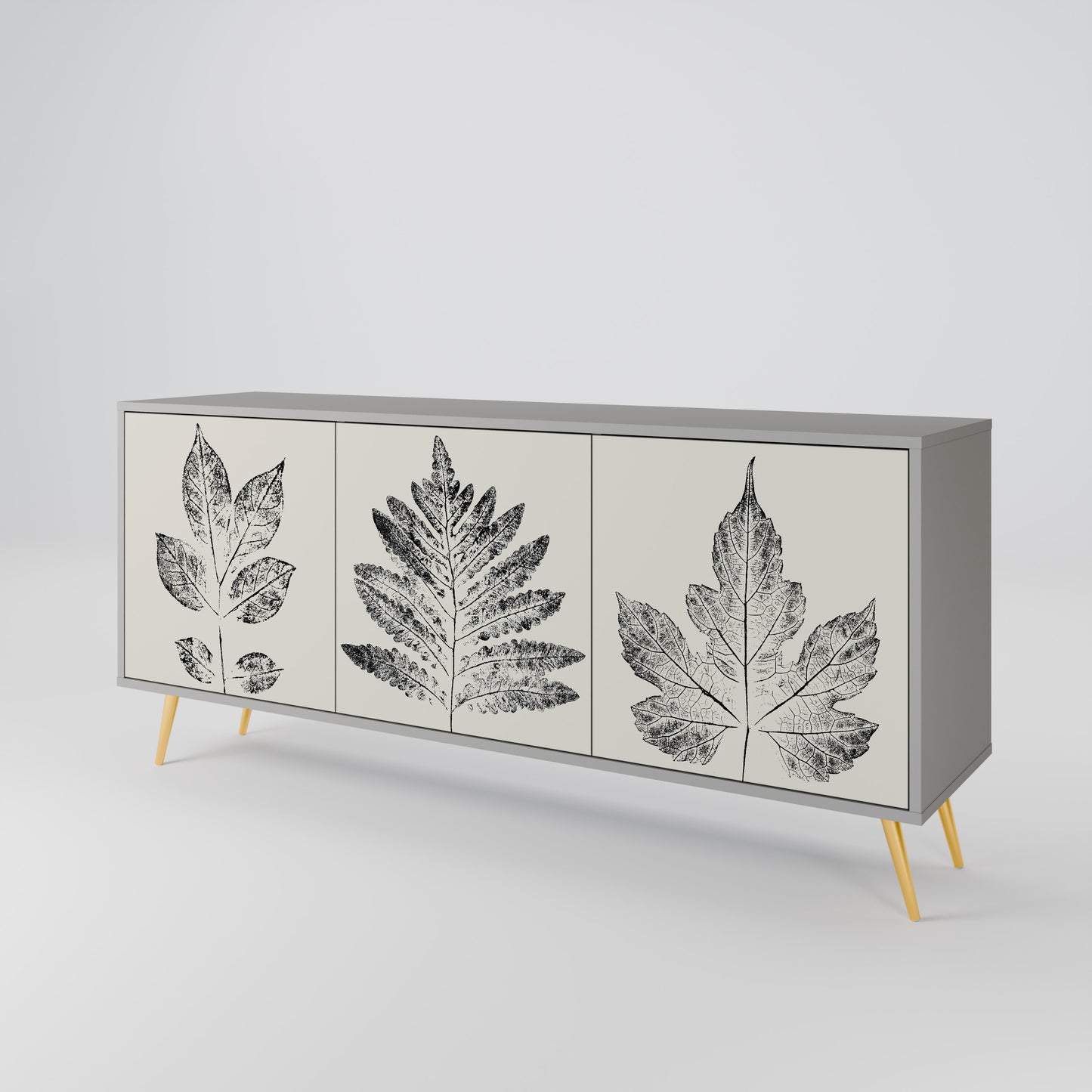 LEAFY STAMPS Aparador de 3 Puertas
