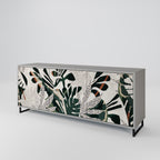 VERDURE FORMATION Aparador de 3 Puertas en Acabado Gris