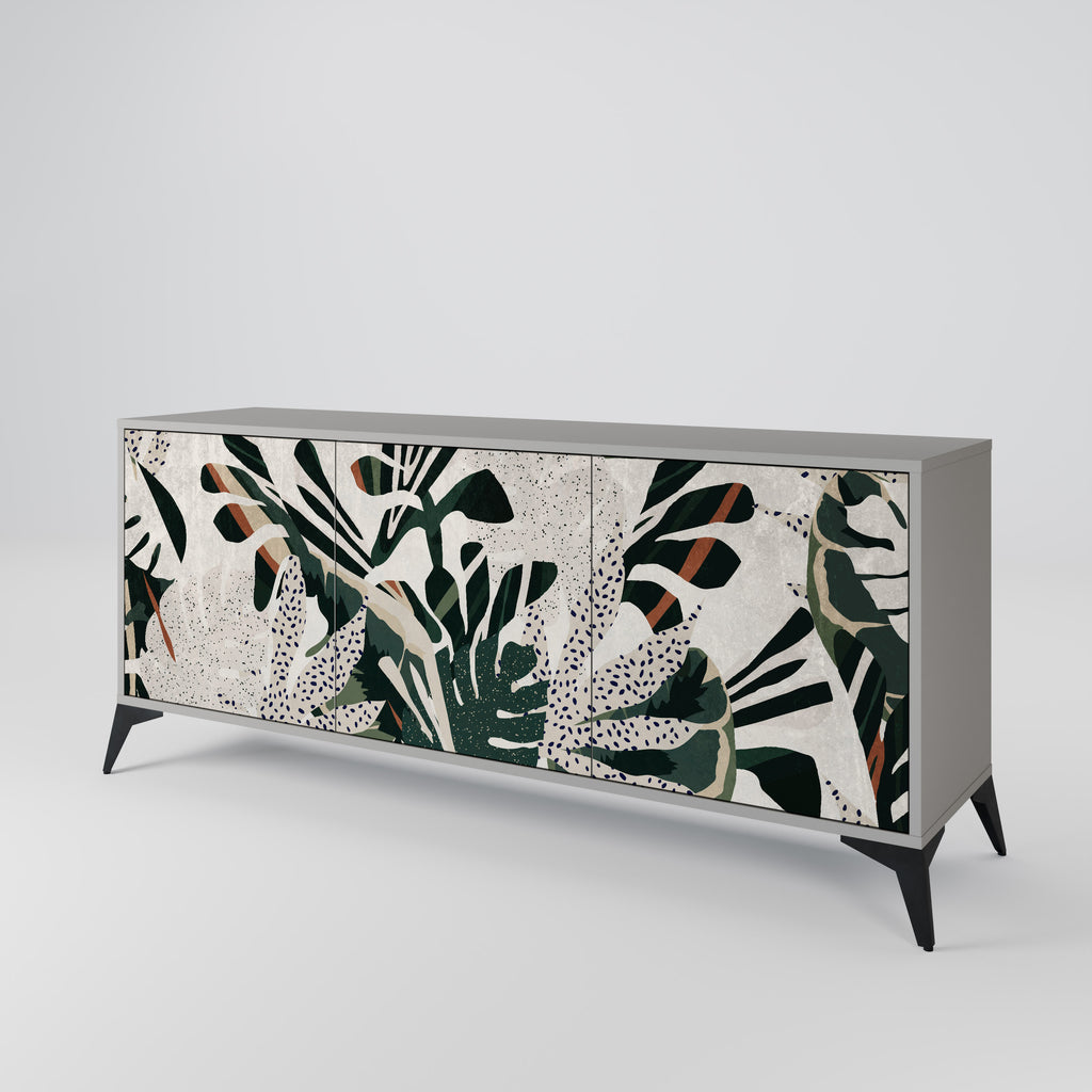 VERDURE FORMATION 3-Door Sideboard in Grey Finish