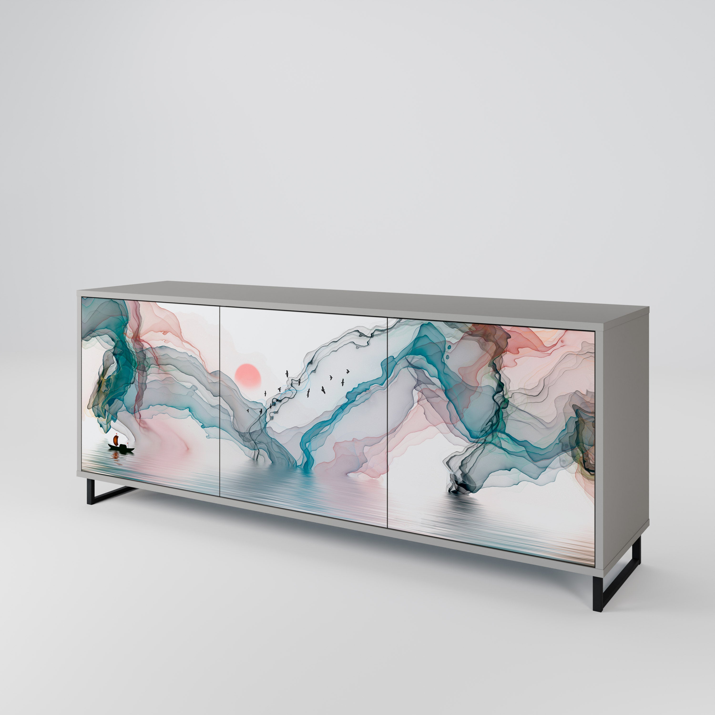 VELVET CROSSING Aparador de 3 Puertas