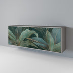 ROYAL GREEN Aparador de 3 Puertas en Acabado Gris