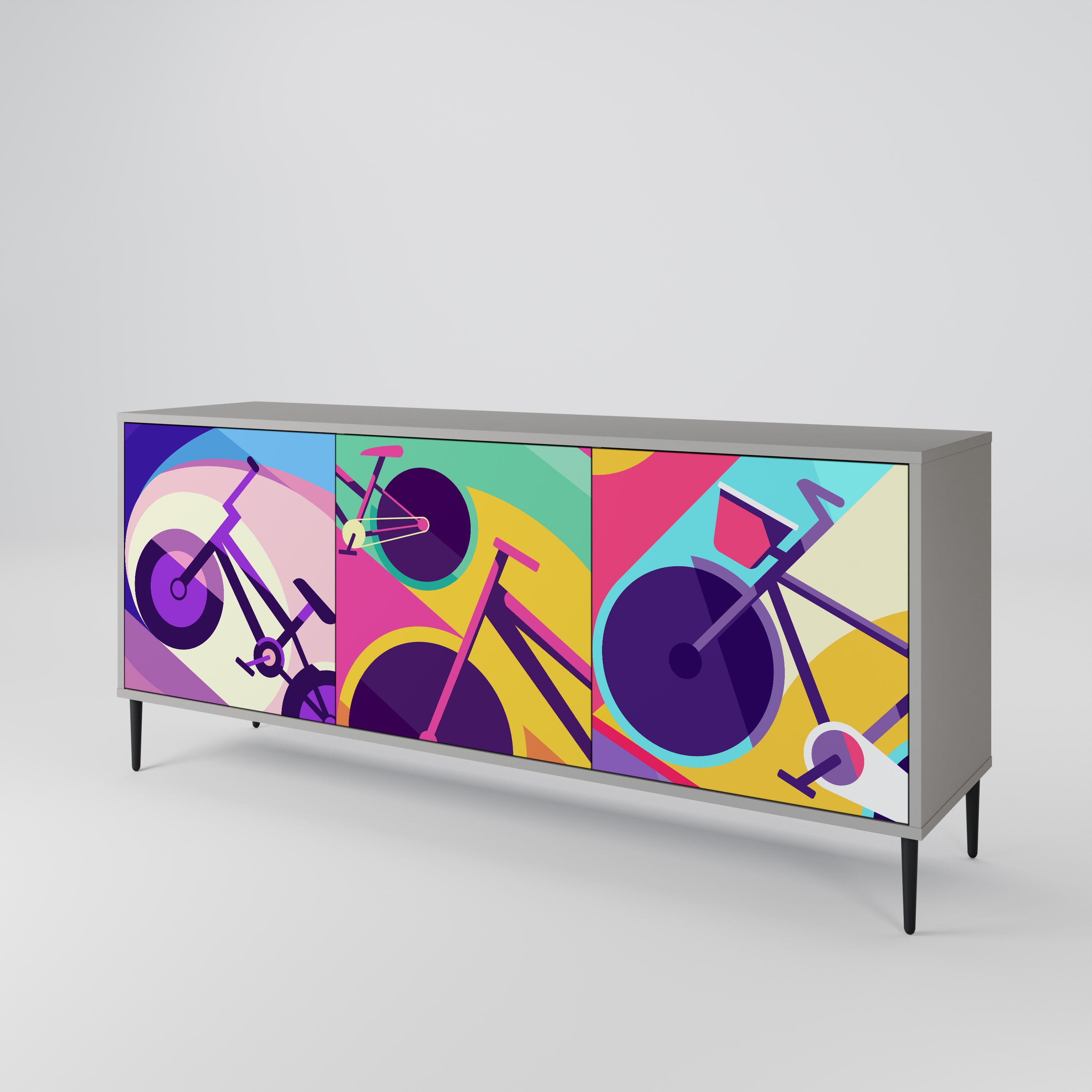 BIKE DREAMS 3-Door Sideboard