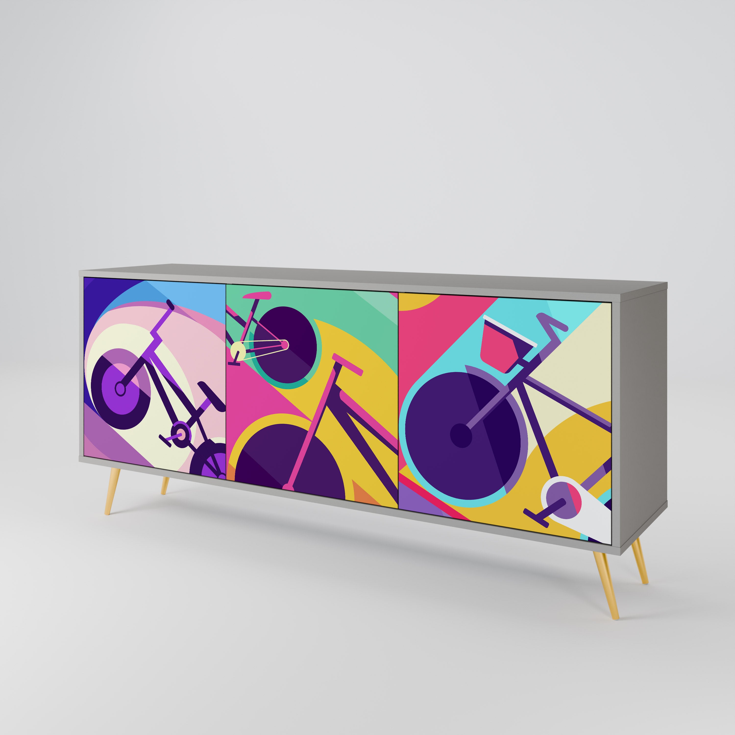 BIKE DREAMS 3-Door Sideboard