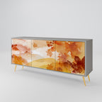 TRACES OF AUTUMN Aparador de 3 Puertas en Acabado Gris