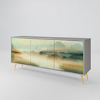 MORNING BY THE LAKE Aparador de 3 Puertas en Acabado Gris