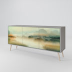 MORNING BY THE LAKE Aparador de 3 Puertas en Acabado Gris