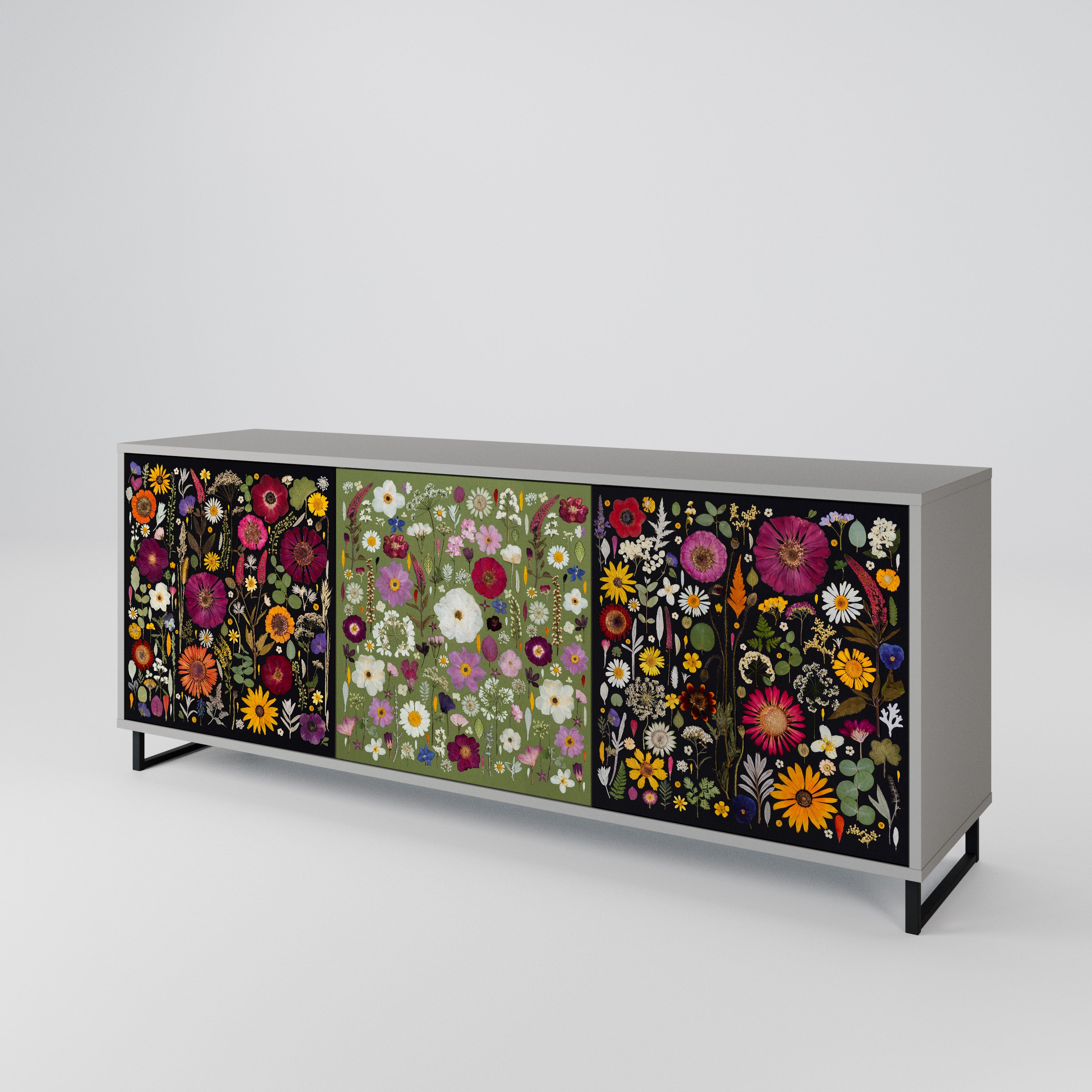 VERDANT GARDEN Aparador de 3 Puertas