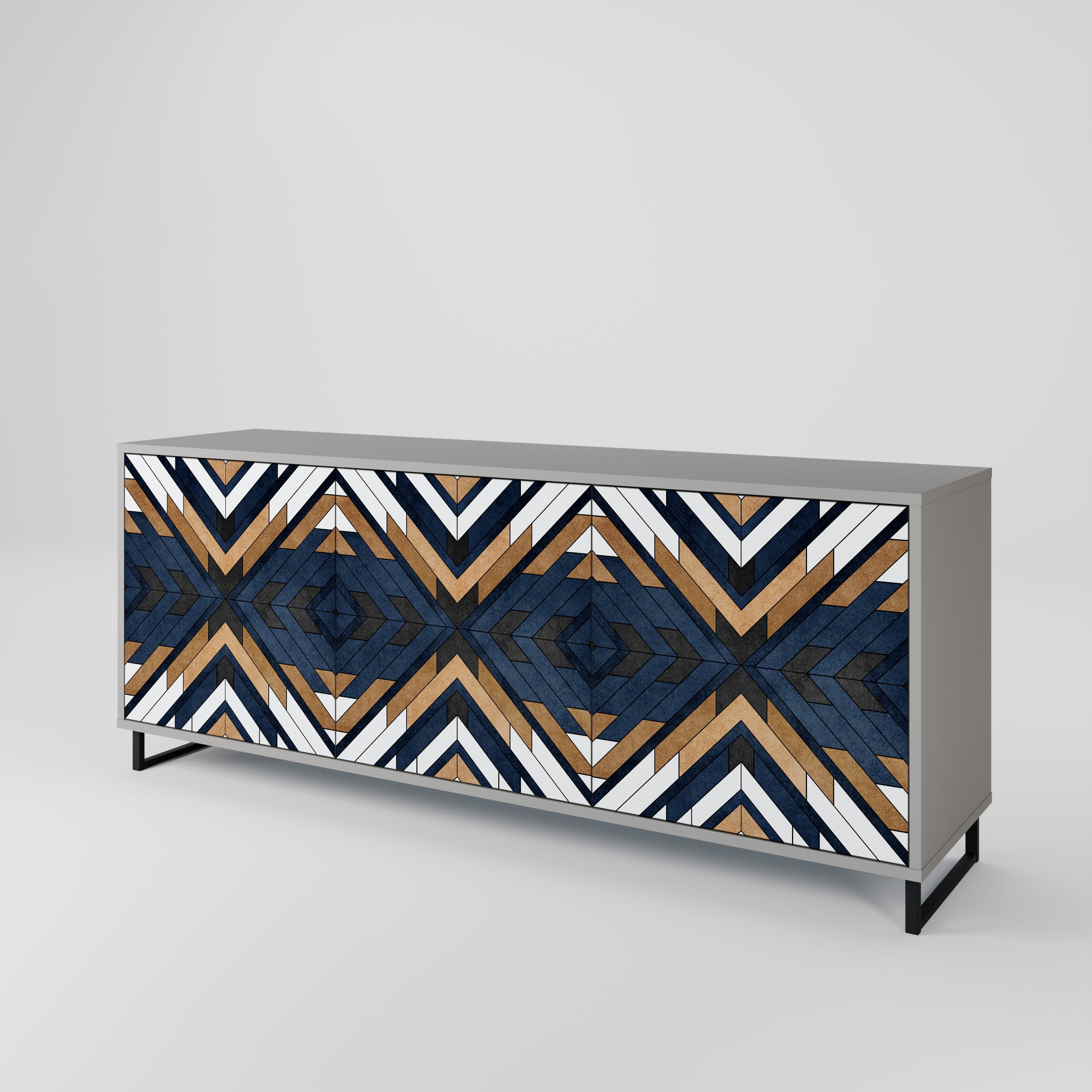 ARTFUL GEOMETRY 3-Door Sideboard
