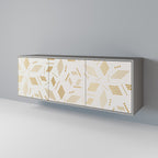 SPOTTED DAZE Aparador de 3 Puertas en Acabado Gris