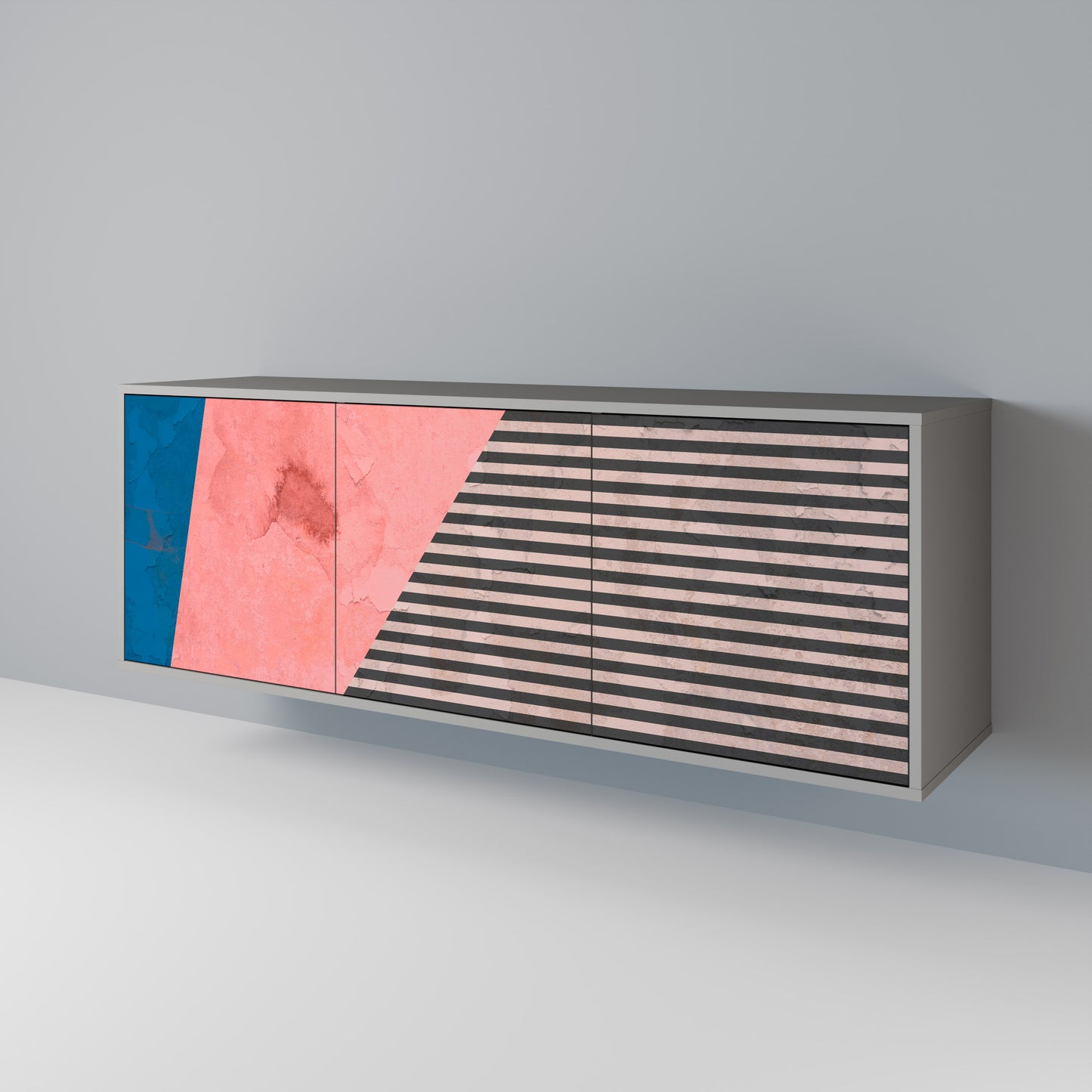 GLAMOROUS STRIPE Aparador de 3 Puertas