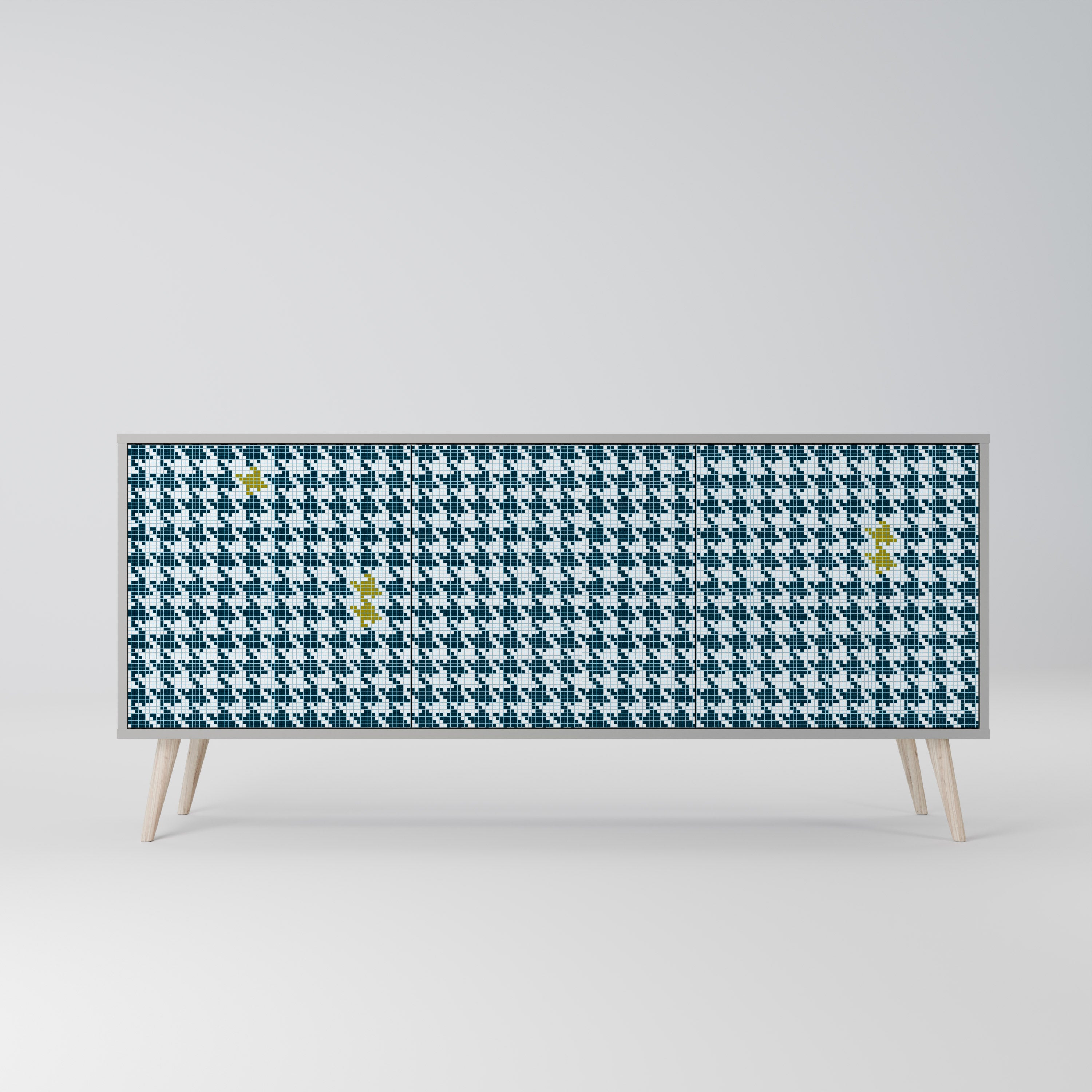 OUT OF CONTEXT 3-Door Sideboard in Grey Finish