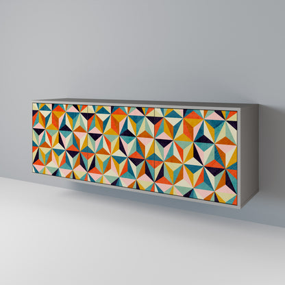 TESSELATE TREASURES Aparador de 3 Puertas