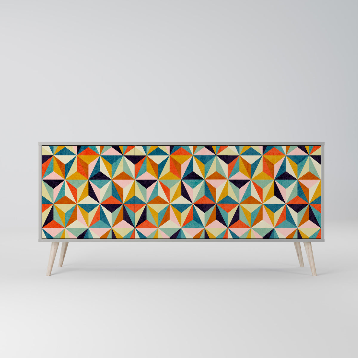 TESSELATE TREASURES Aparador de 3 Puertas