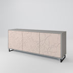 CERAMIC TEXTURE Aparador de 3 Puertas en Acabado Gris