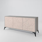 CERAMIC TEXTURE Aparador de 3 Puertas en Acabado Gris