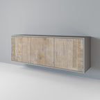 SCREEN ERROR Aparador de 3 Puertas en Acabado Gris