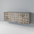 SLIGHTLY BLURRED 3-Door Sideboard in Grey Finish