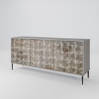 SLIGHTLY BLURRED 3-Door Sideboard in Grey Finish
