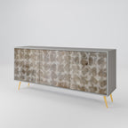SLIGHTLY BLURRED 3-Door Sideboard in Grey Finish