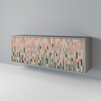 BUILDING THE FUTURE Aparador de 3 Puertas en Acabado Gris