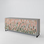 BUILDING THE FUTURE Aparador de 3 Puertas en Acabado Gris