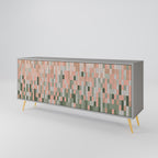 BUILDING THE FUTURE Aparador de 3 Puertas en Acabado Gris