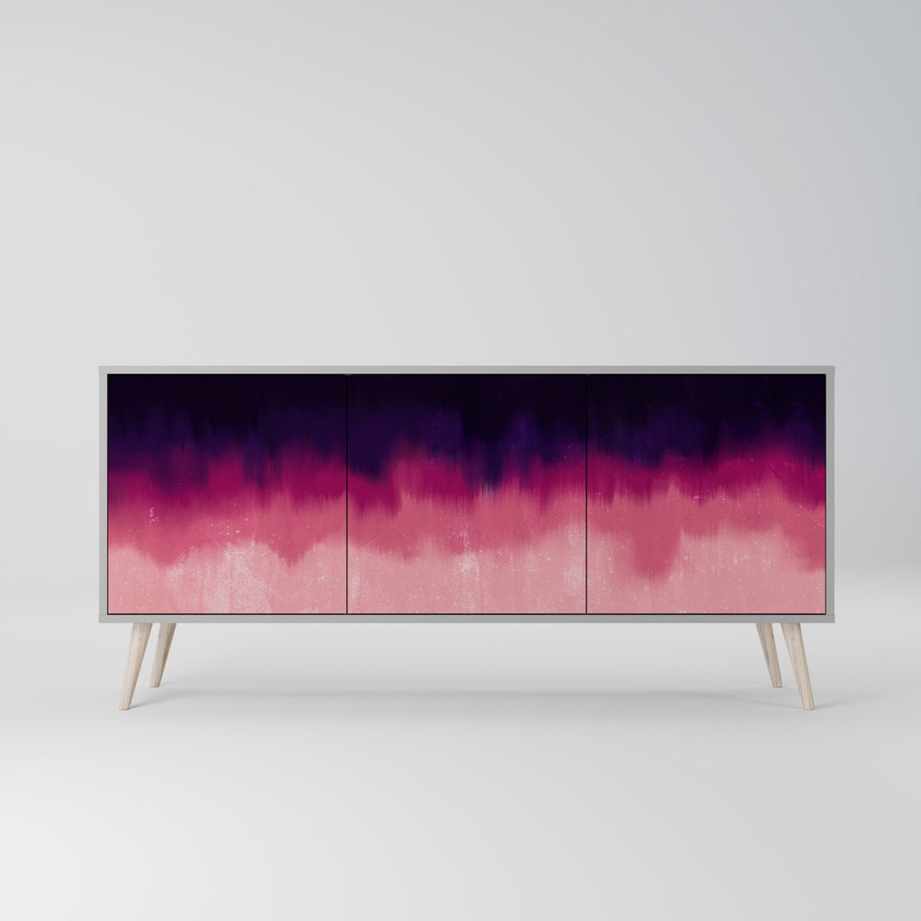 AURORA BOREALIS 3-Door Sideboard in Grey Finish