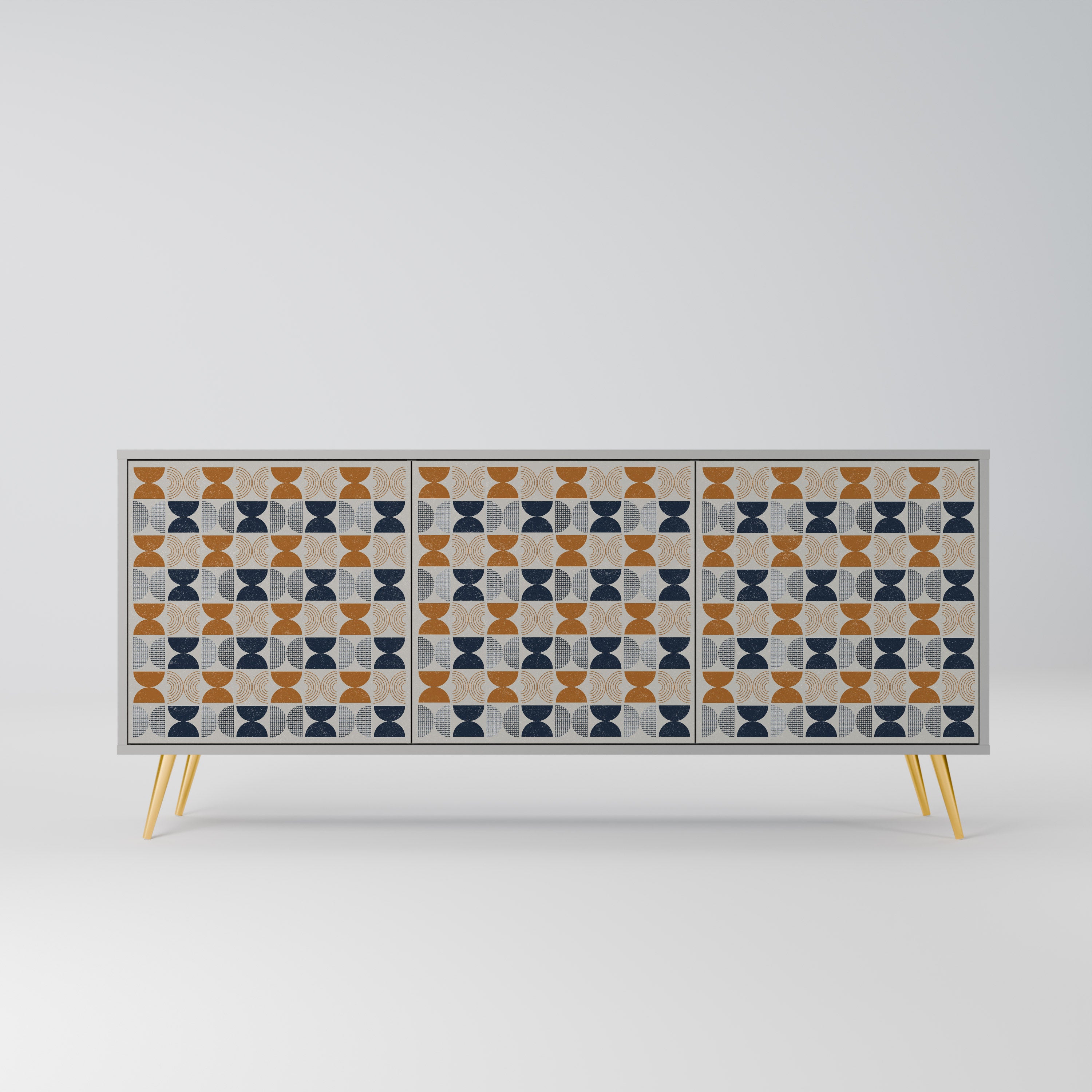 REFLECTION RANGE 3-Door Sideboard in Grey Finish