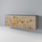 MORNING GLADE Aparador de 3 Puertas en Acabado Gris