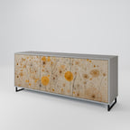 MORNING GLADE Aparador de 3 Puertas en Acabado Gris