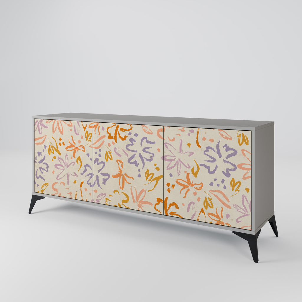 Aparador SPRING WHIMSY de 3 puertas en acabado gris