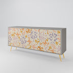 SPRING WHIMSY 3-Door Sideboard in Grey Finish