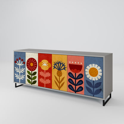 SCANDIC FLOWERET Aparador de 3 Puertas