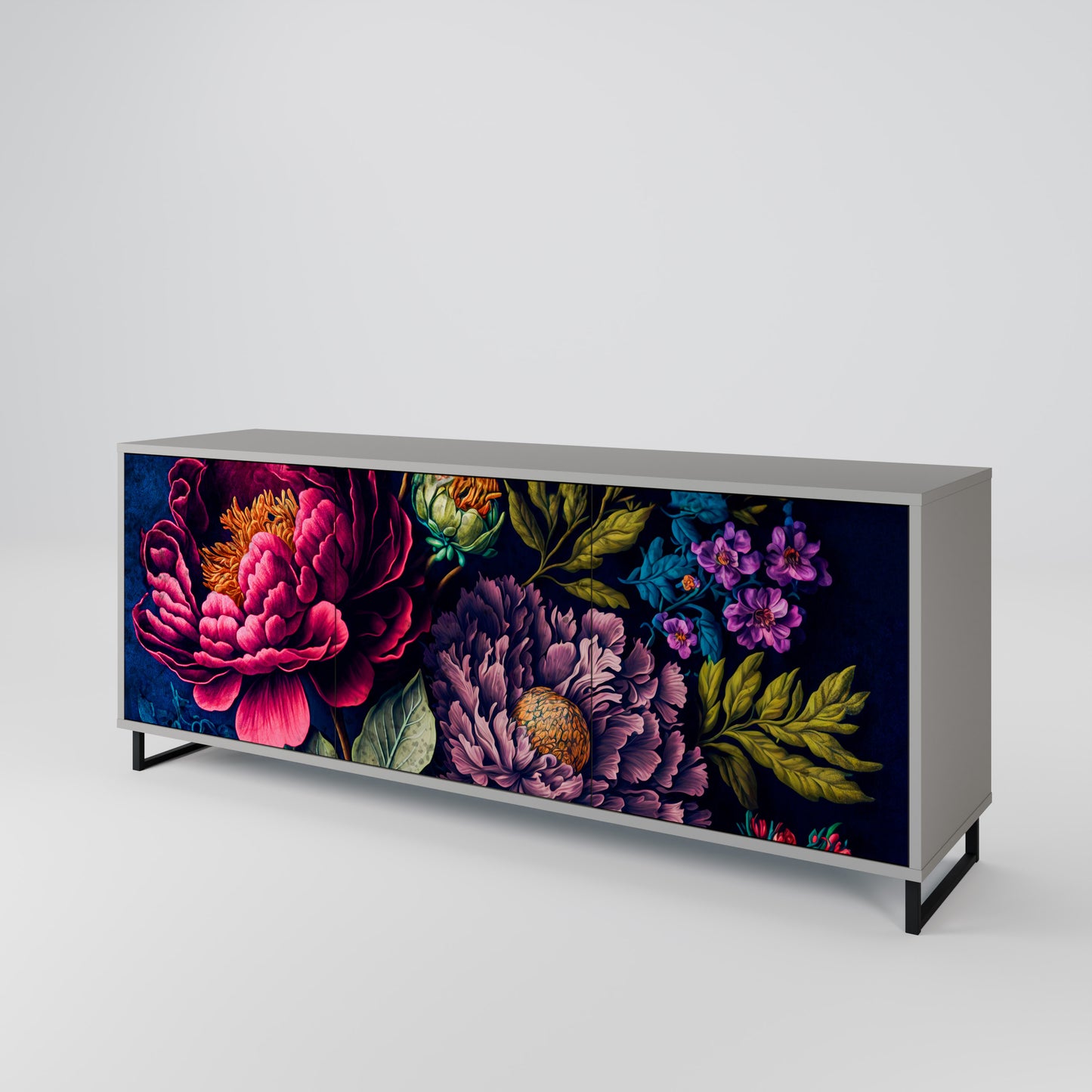 BLOOMING ELEGANCE Aparador de 3 Puertas