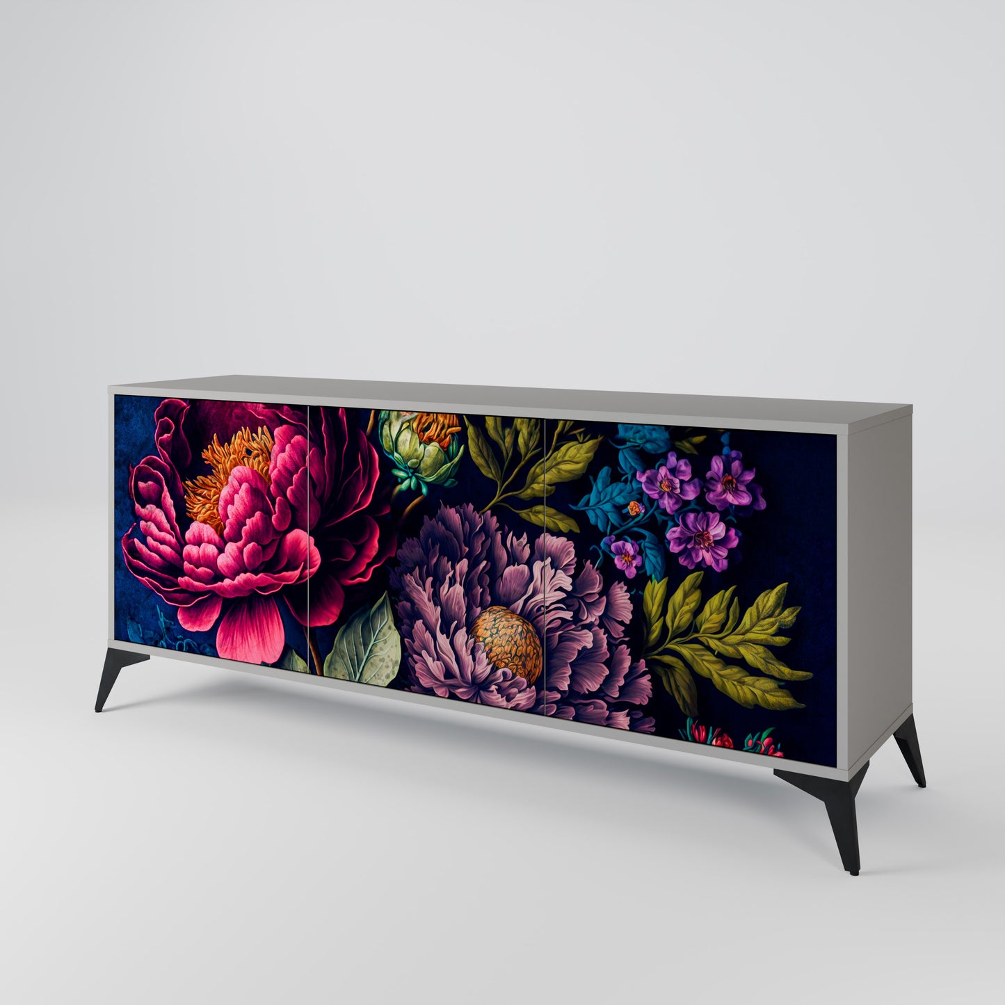 BLOOMING ELEGANCE Aparador de 3 Puertas