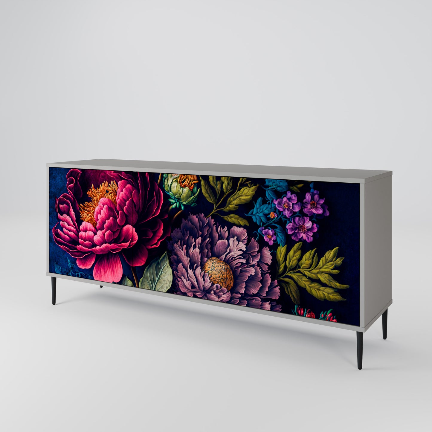 BLOOMING ELEGANCE Aparador de 3 Puertas
