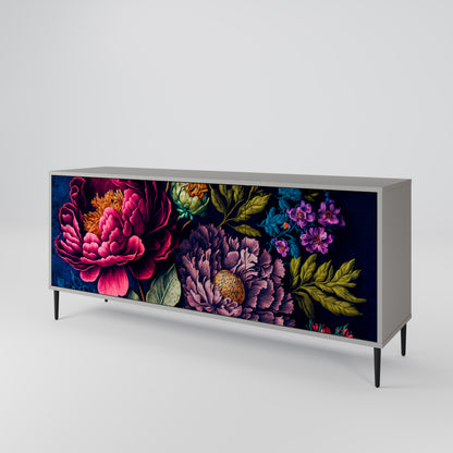 BLOOMING ELEGANCE Aparador de 3 Puertas