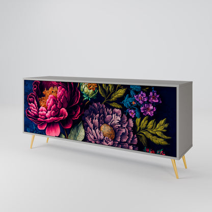 BLOOMING ELEGANCE Aparador de 3 Puertas