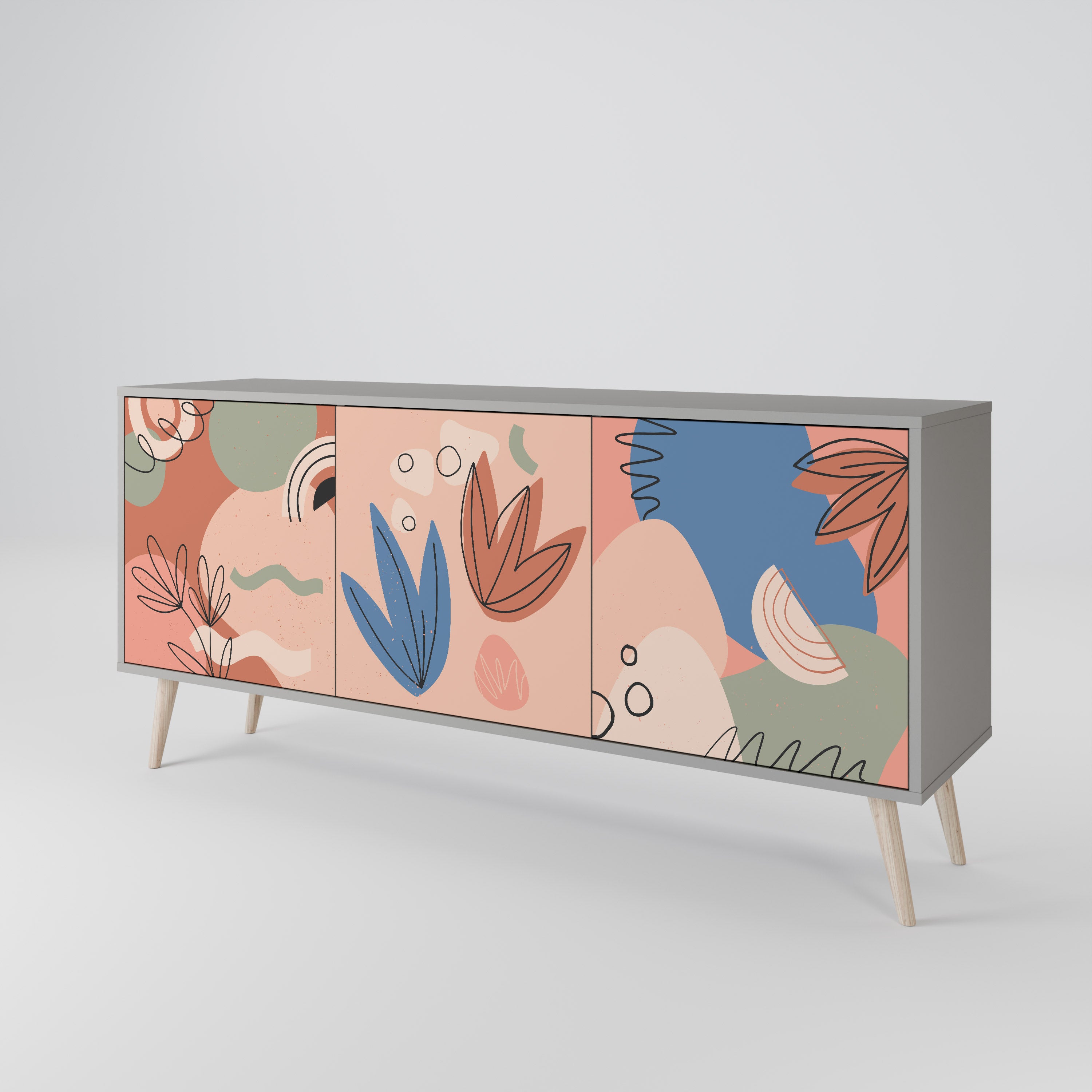 PASTEL DESTINY 3-Door Sideboard