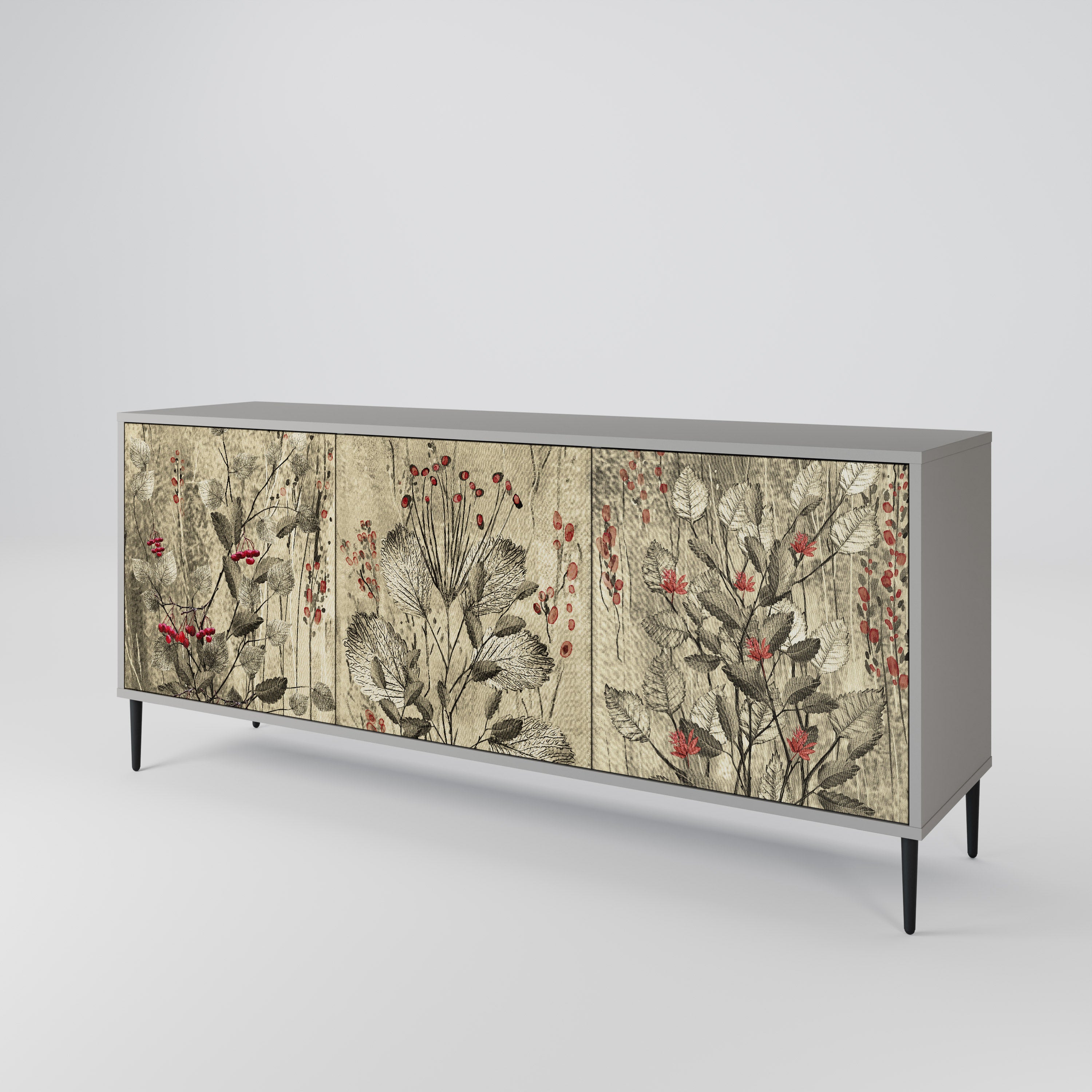 HERBAL GRACE 3-Door Sideboard