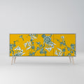 Aparador YELLOW CHINOISERIE de 3 puertas en acabado gris
