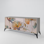 SOFTEN POPPY 3-Door Sideboard in Grey Finish