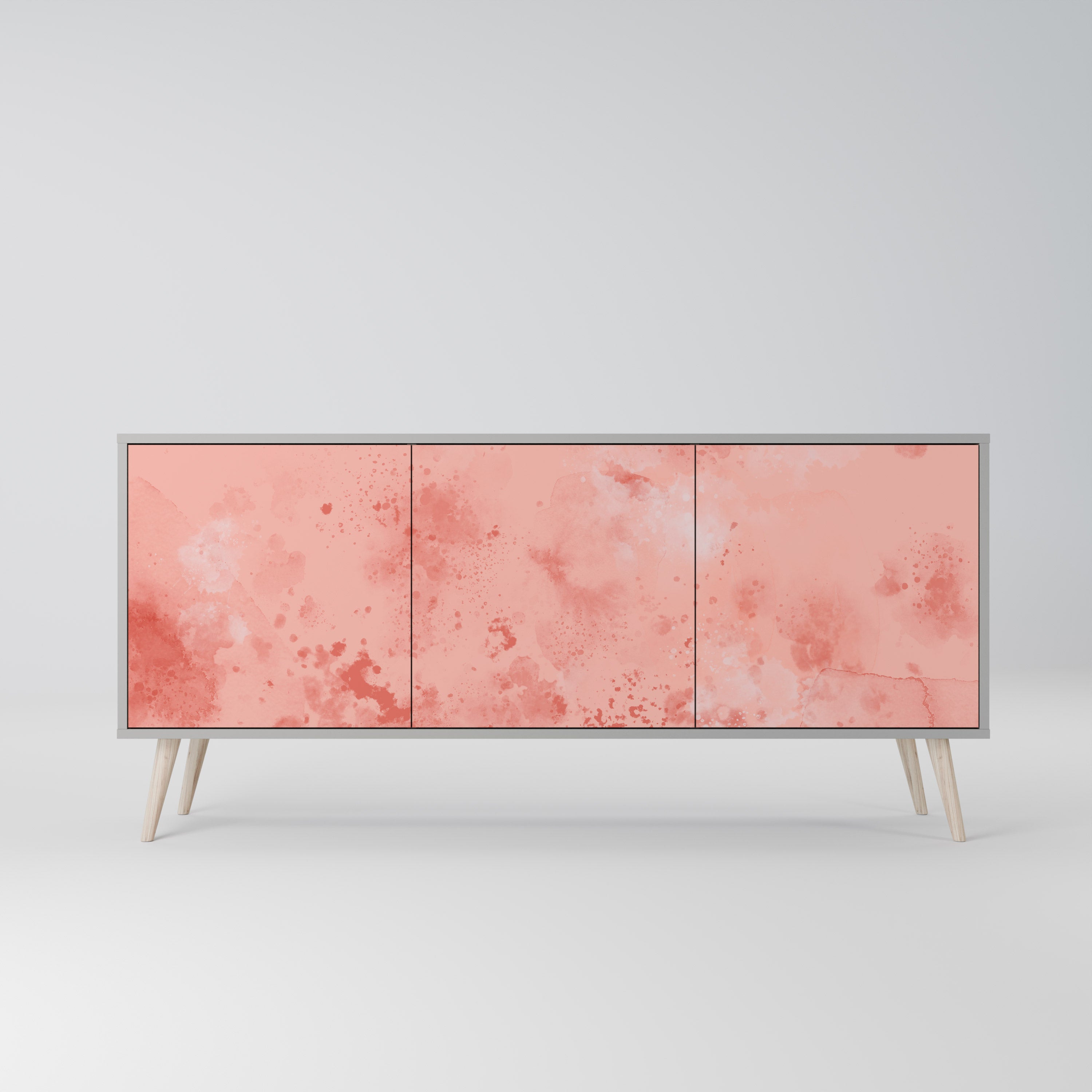 CRANE DANCE 3-Door Sideboard in Grey Finish