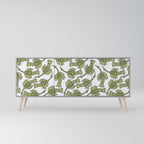 SEEDLING SONGBIRD 3-Door Sideboard in Grey Finish