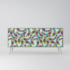 INDIAN FISH Aparador de 3 Puertas