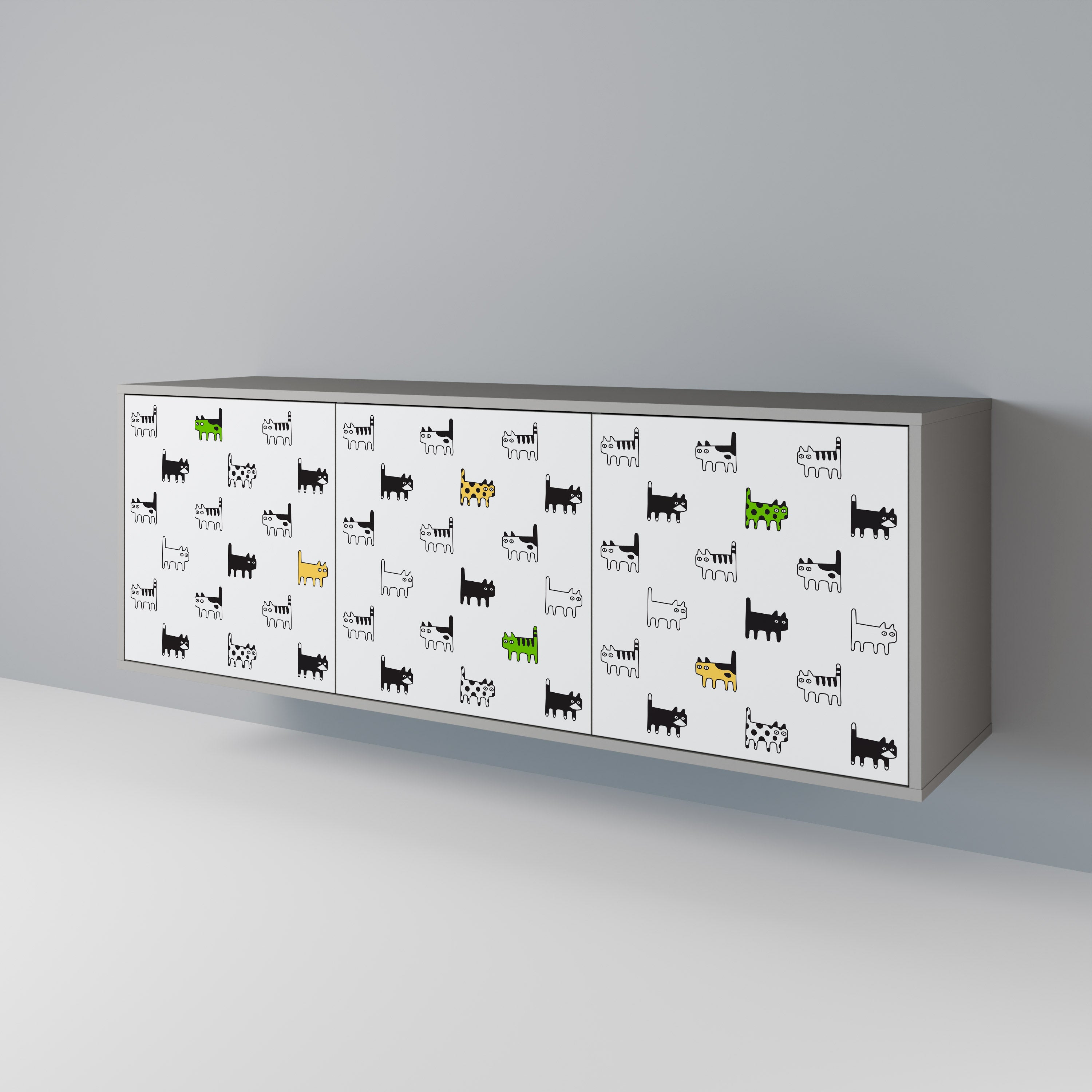 CATS COMPILATION 3-Door Sideboard