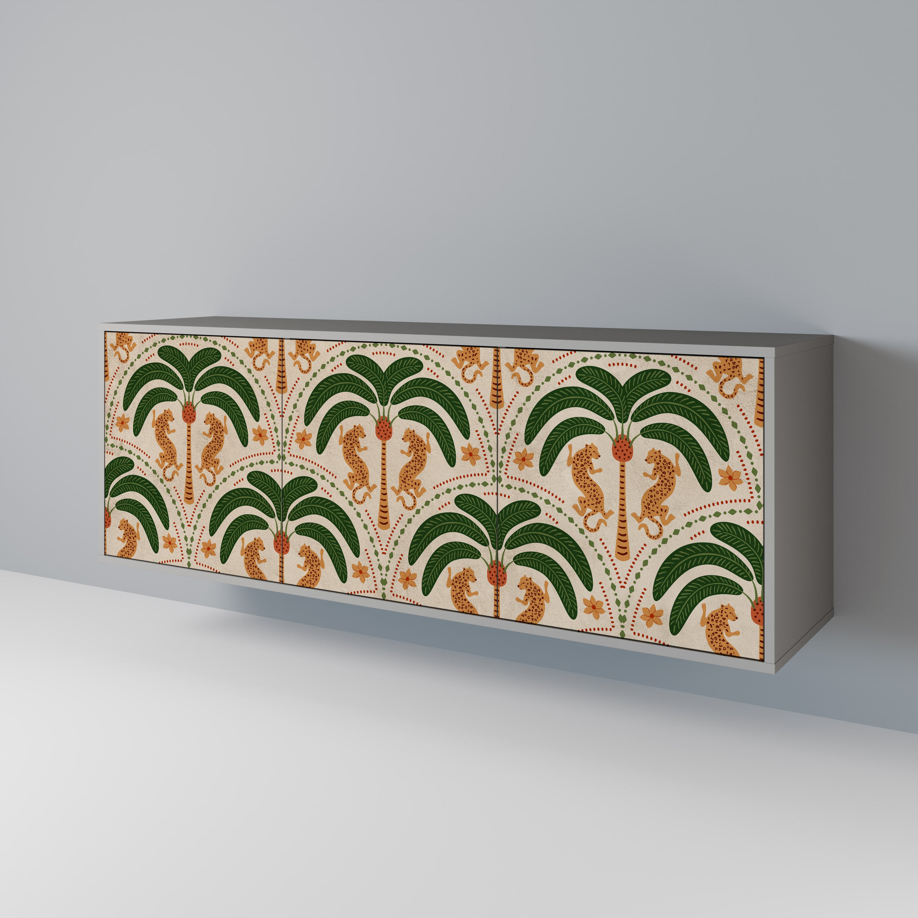 DANCING PREDATORS 3-Door Sideboard