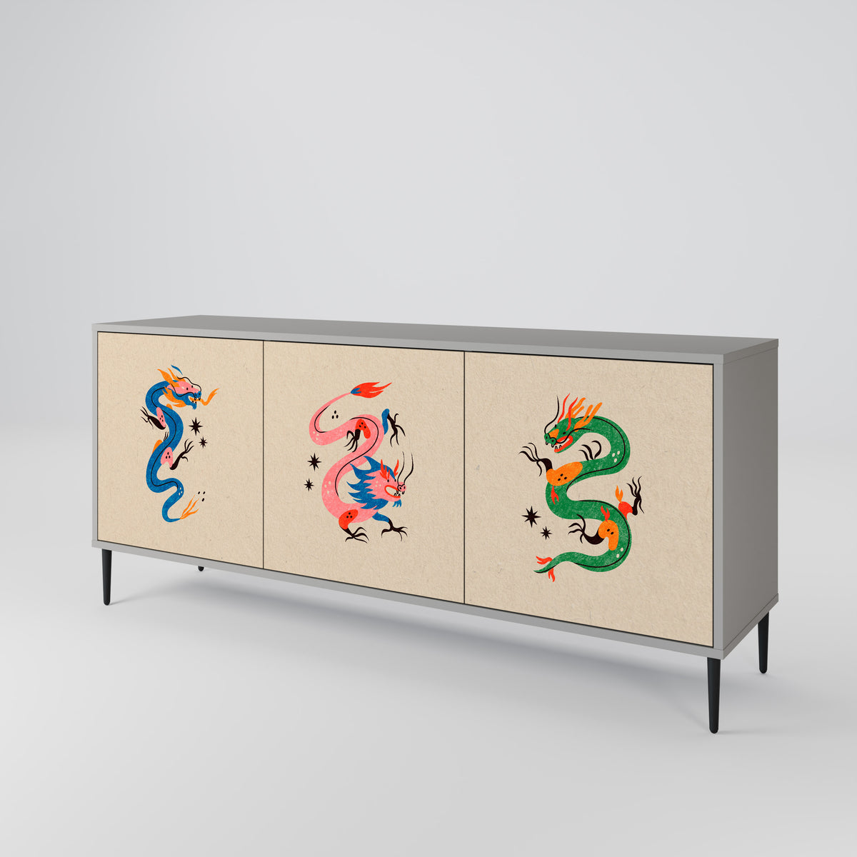 MYTHOLOGICAL CREATURES Aparador de 3 Puertas