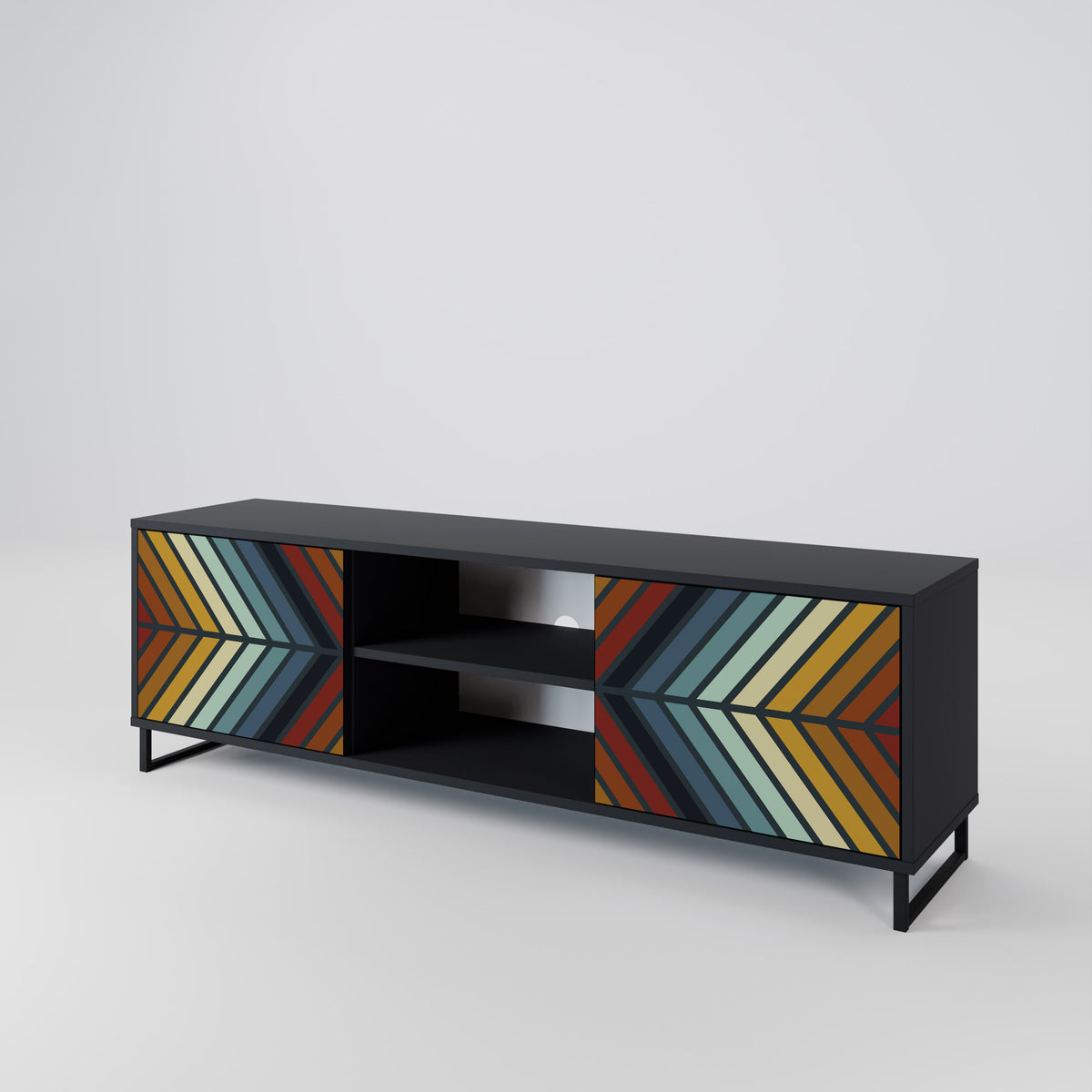 INDIGENOUS ZIGZAG 2-Door TV Cabinet